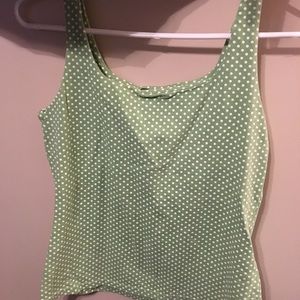 Karen Scott green tank top